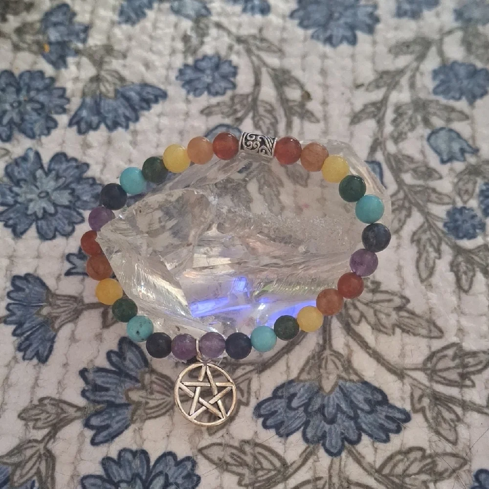 7 Chakra Beaded Bracelet - Picture 1 of 2